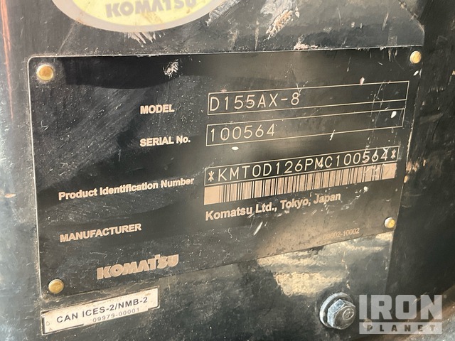 TOPADOR FRONTAL 2022 KOMATSU D155AX8