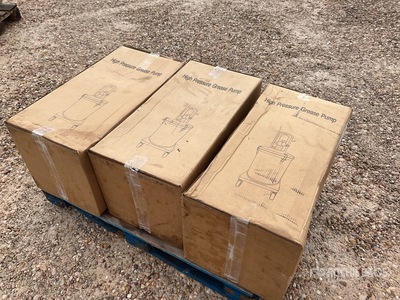 Quantity of (3) 2025 OKG HP-PGP40 Pneumatic Grease Pump (Unused)