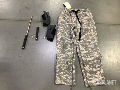 (6) Self-Protection Clubs, (13) Individual Holsters & Assorted Items