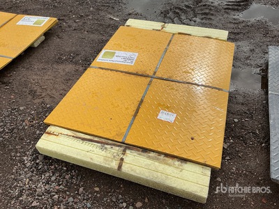 Quantity of (20) Yellow Steel Diamond Plate