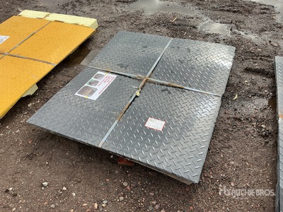 Quantity of (20) Black Steel Diamond Plate