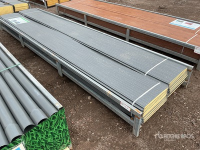 Quantity of (20) Grey Polyurethane Insulated Metal Wall Panels