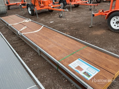 Quantity of (20) Wood Grain Polyurethane Insulated Metal Wall Panels