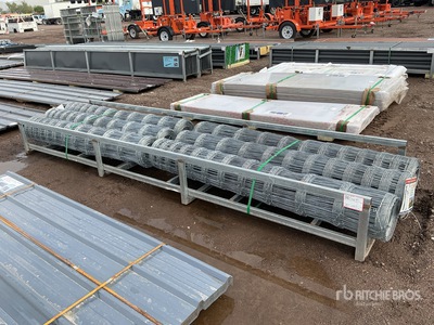 Quantity of (6) Hot Dip Galvanized Field Fence