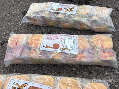 Quantity of (10) Yellow Heavy Duty Ratchet Straps 2.4 In X 33 Ft