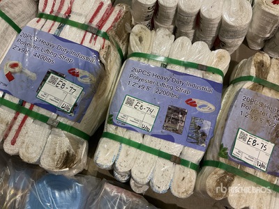 Quantity of (20) Heavy Duty Industrial Polyester Lifting Strap 1.2 In X 9.8 Ft Divers - autres