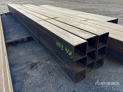 Quantity of (9) 5 in x 5 in x 3/16 in x 19 ft square tubing その他 - 店舗 & 倉庫