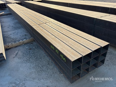 Quantity of (12) 5 in x 4 in x 20 ft 11 ga Rectangle Tubing その他 - 店舗 & 倉庫