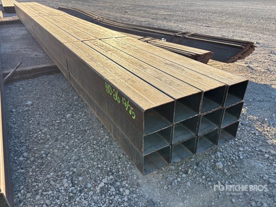 Quantity of (12) 5 in x 4 in x 20 ft 11 ga Rectangle Tubing その他 - 店舗 & 倉庫