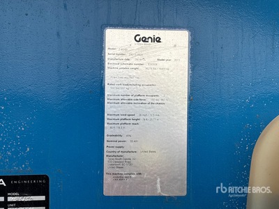 2013 Genie Z-80/60 4WD Diesel Plataforma Elevadora Articulada