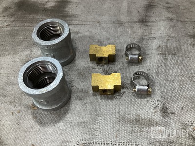 (206) Hose Clamps, (129) Tube Tees & (170) Pipe Couplings