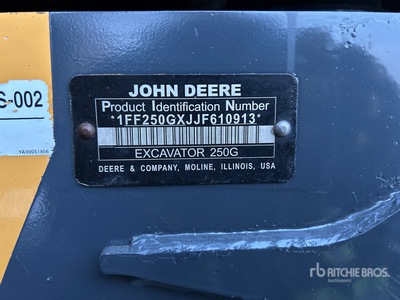 2018 John Deere 250G LC Tracked Excavator