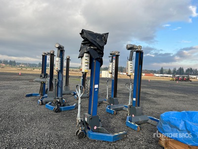 Quantity of (9) Maha 16000 lb Portable Column 車両リフト