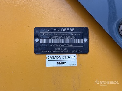 2019 John Deere 872GP Motoniveladora