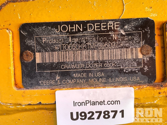 TOPADOR FRONTAL 2021 JOHN DEERE 650KLGP