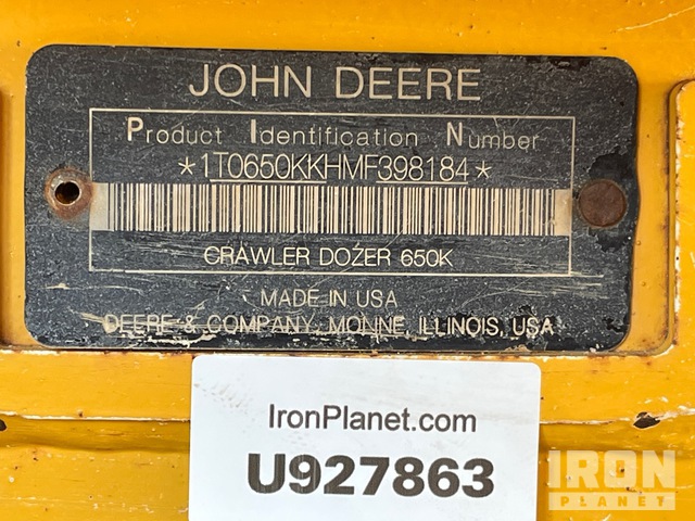 TOPADOR FRONTAL 2021 JOHN DEERE 650KLGP