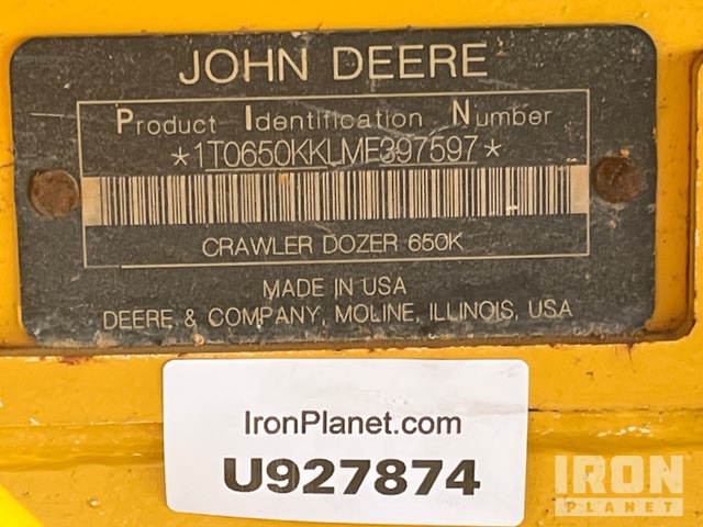 TOPADOR FRONTAL 2021 JOHN DEERE 650KLGP