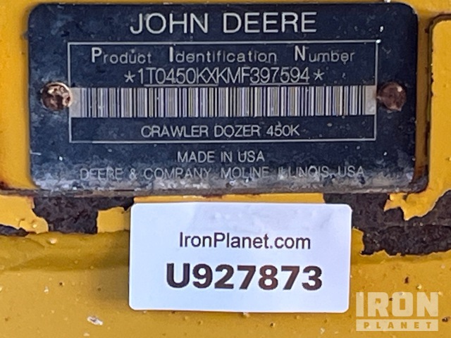 TOPADOR FRONTAL 2021 JOHN DEERE 450KLGP