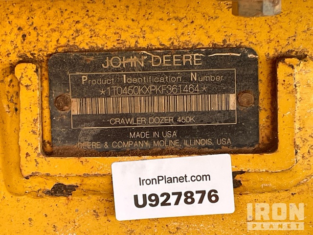 TOPADOR FRONTAL 2019 JOHN DEERE 450KLGP