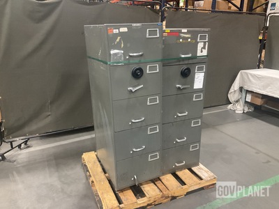 (2) Assorted Mosler Filing Cabinet Safes