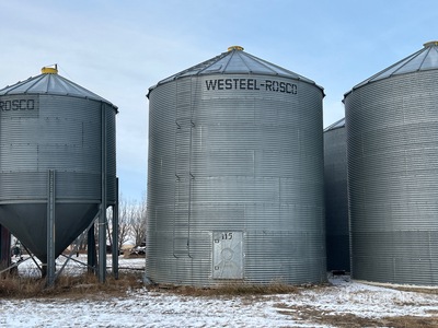 Westeel Rosco +/- 5000 bu 8 Ring Cassone per grano