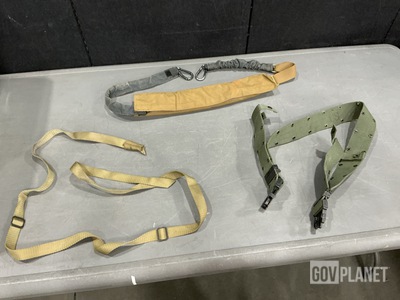 (69) Individual Equipment Belts, (57) Small Arms Slings & Assorted Items