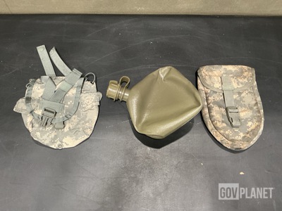 (199) Canteen Pouches, (122) Water Canteens & Assorted Items