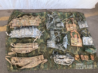 (99) Load Carriers, (45) Assault Panels, (37) Waist Packs & Assorted Items