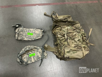 (167) Waist Packs, (13) Individual Equipment Belts & Assorted Items