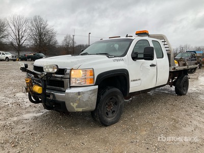 2008 Chevrolet 2500HD 4x2 Extended Cab w/ Snowplow Flatbed Truck