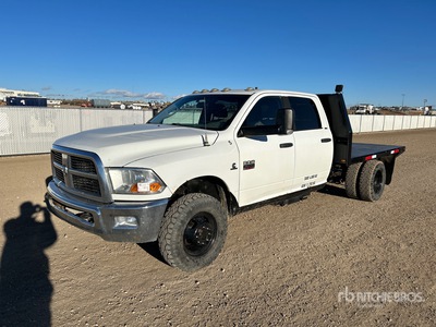 2011 Ram 3500 4x4 Crew Cab Flatbed Truck