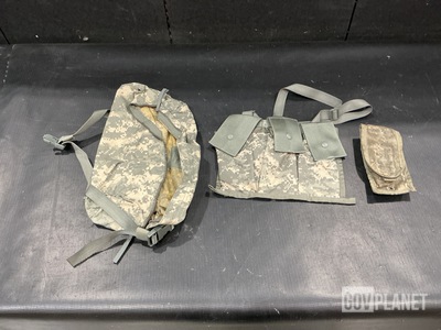 (22) Bandoleer Ammunition Pouches, (122) M4 Two Mag Pouches & Assorted Items