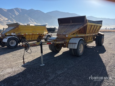 1979 Fruehauf 13 ft T/A Turntable Pup Belly Dump Trailer