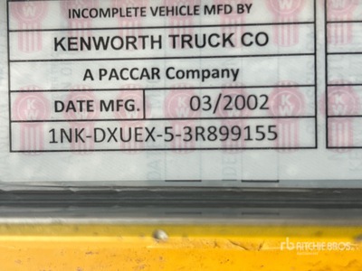 2003 Kenworth T800 10x4 Camion à benne basculante Quad/A