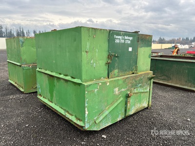 Hook-Lift Chain Pickup Waste Container