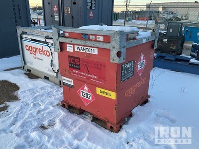 1000 L  Skid Mounted Steel Diesel Fuel Tank