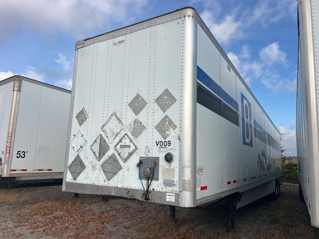 2012 Wabash 53 ft T/A Van Trailer