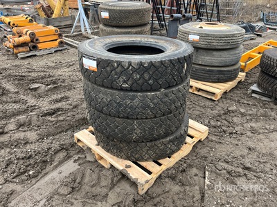 Quantity of (4) Hercules H-302 11R22.5 Tires
