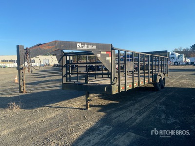 2010 Kraftsman 25 ft T/A Gooseneck Equipment Trailer