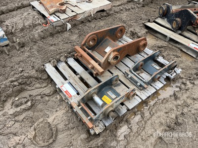 Quantity of (3) Quick Coupler - Fits Mini Excavator