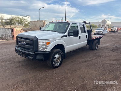 2011 Ford F-350 XL 4x4 Crew Cab Flatbed Truck