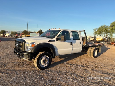2011 Ford F-550 XL 4x4 Crew Cab Flatbed Truck