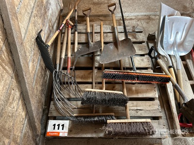 Quantity of Shovels, Forks & Brooms