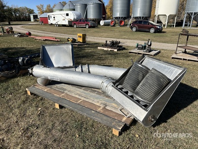 Quantity of (2) Aluminum Hopper Auger