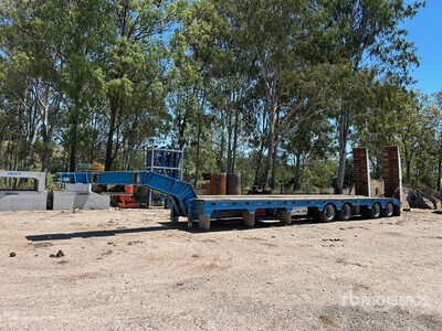 1989 Lusty Allison 4 Rows of 4 Hydraulic Deck Widening Przyczepa niskopodwoziowa