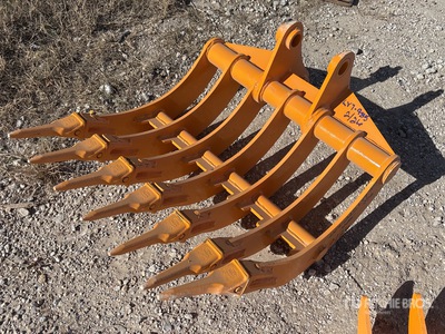 2026 GIYI 32 in Excavator Rake - Fits Cat 305 (Unused)