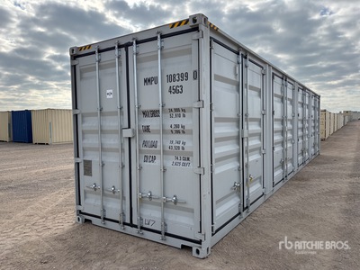 2026 40 ft High Cube Multi-Door Storage Container