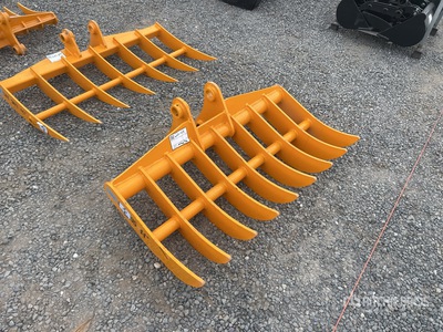 2026 GIYI 44 in Excavator Rake - Fits CAT 305 (Unused)