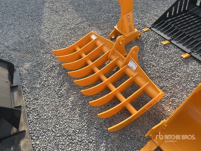 2026 GIYI 44 in Excavator Rake - Fits Cat 305 (Unused)