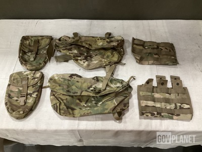 (25) Entrenching Tool Carriers, (58) M4 Three Mag Pouches & Assorted Items
